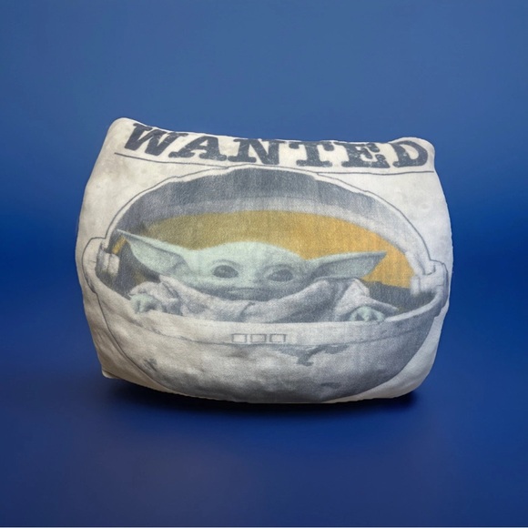 Disney Star Wars Mandalorian Wanted Baby Yoda The Child 12”Squishy Pillow..(#20) - Picture 1 of 6